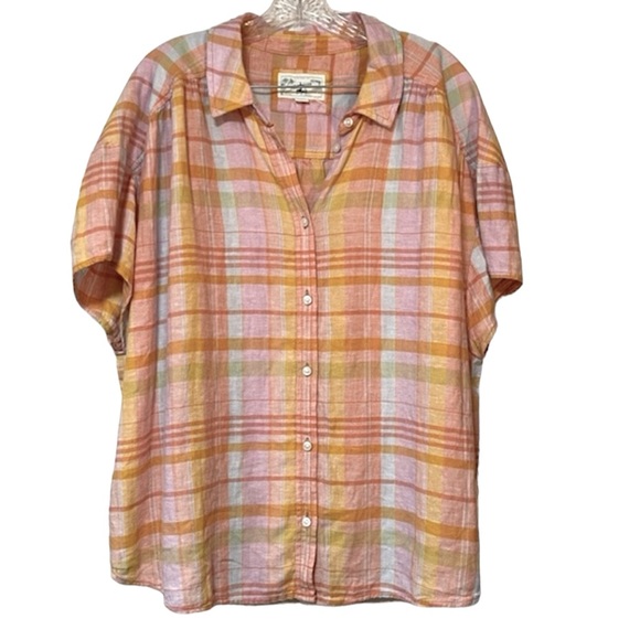 NWOT: American Eagle Outfitters Women's Pink and Orange Shirt XL - Picture 3 of 9